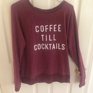 Marshall’s Coffee Till Cocktails sweatshirt